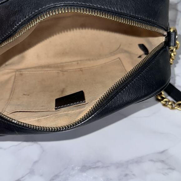 GUCCI Marmont Small Matelasse Shoulder Bag Black - Picture 11 of 14